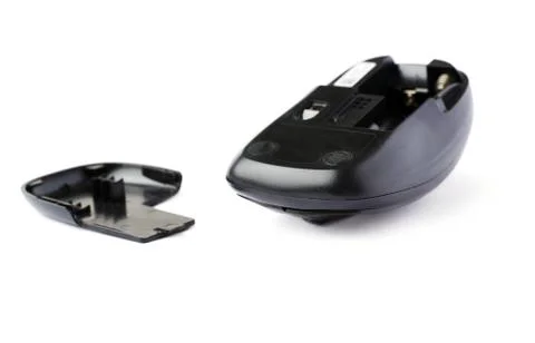 Wireless computer mouse isolated over white background Foto stock