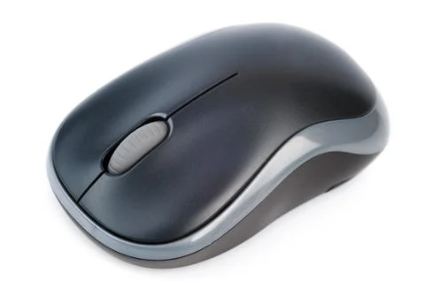 Wireless computer mouse isolated on white background Stock Photos