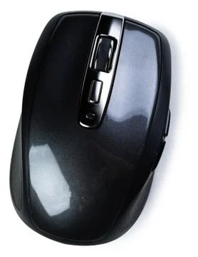 Wireless computer mouse isolated on white background Stock Photos