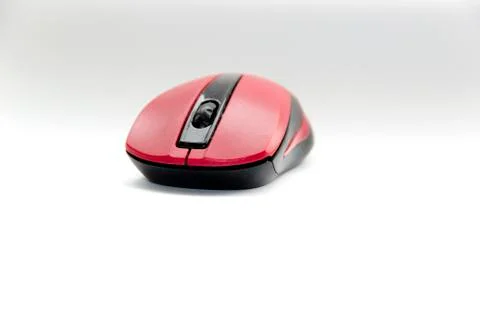 Wireless computer mouse isolated on white background. Stock Photos