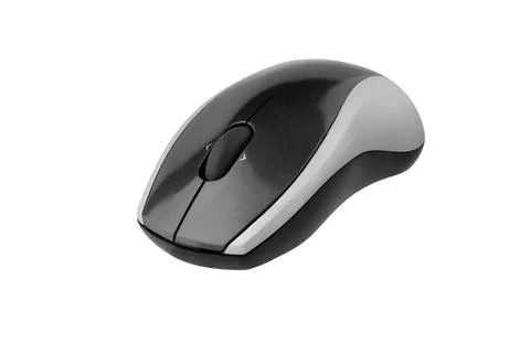 Wireless computer mouse isolated on white Stock Photos