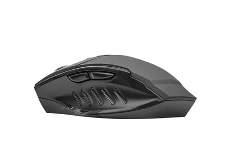 Wireless computer mouse isolated on white background. Foto stock