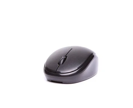  Wireless computer mouse isolated on white background full face Wireless c... Stock Photos