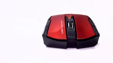 Wireless computer mouse in motion. Video stock 126593835