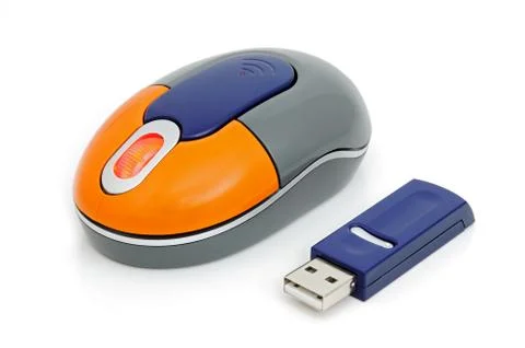 Wireless computer mouse Foto stock