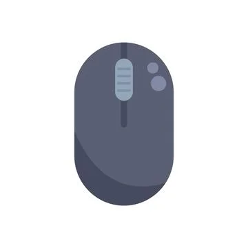Wireless computer mouse with scroll wheel for precise control Stock Illustration