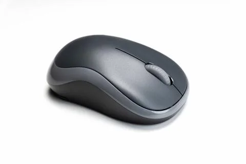 Wireless computer mouse on white background Stock Photos