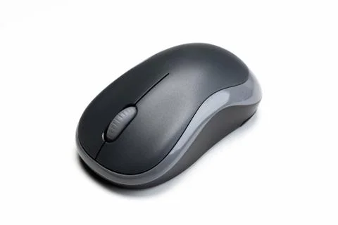 Wireless computer mouse on white background Stock Photos