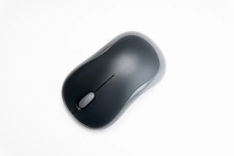 Wireless computer mouse on white background Stock Photos