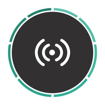 Wireless computer symbol Stock Illustration