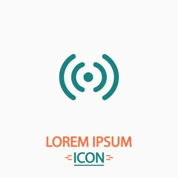 Wireless computer symbol Stock Illustration