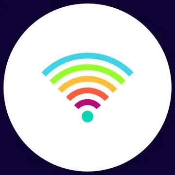 Wireless computer symbol Stock Illustration