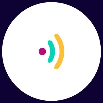 Wireless computer symbol Stock Illustration