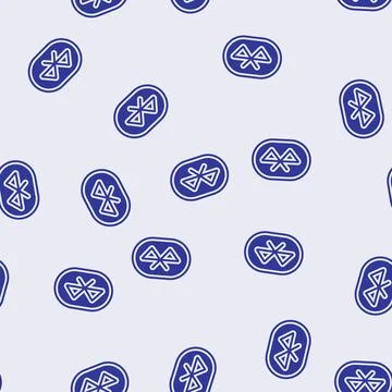 Wireless connect enabled glyph seamless pattern 스톡 일러스트