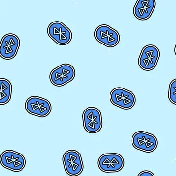 Wireless connect enabled vector seamless pattern イラスト素材