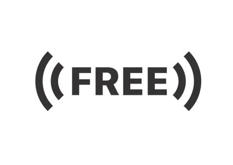 Wireless connection pictogram vector illustration. Free wifi Stock-Illustration
