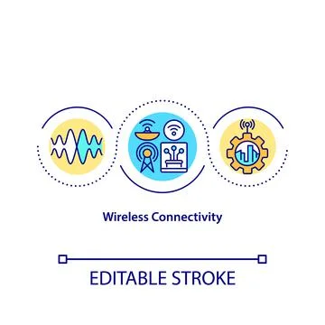 Wireless connectivity concept icon Stock-Illustration