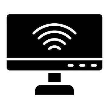 Wireless Connectivity Vector Icon Design Illustration Stock Illustration
