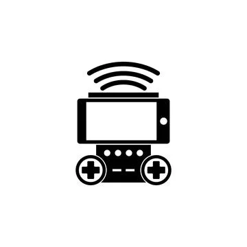 Wireless Controller Flat Vector Icon Stockillustratie