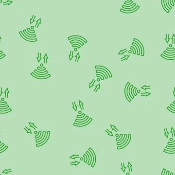 Wireless data transfer nfc technology line seamless pattern Illustrazione stock