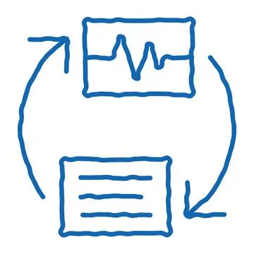 Wireless Diagnostics Voice Control doodle icon hand drawn illustration Stock Illustration