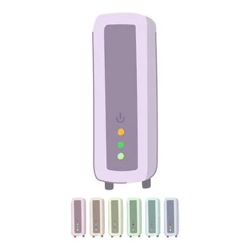 Wireless dsl modem vector cartoon graphic Stock Illustration