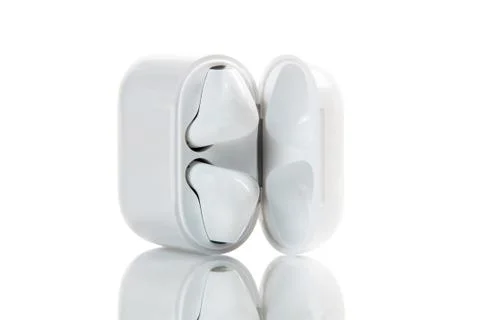 Wireless earphones Stock-Fotos