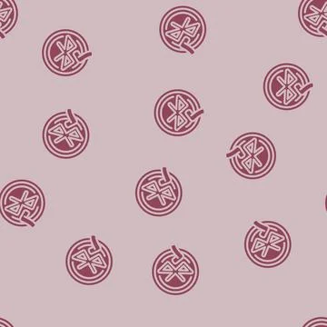 Wireless enabled glyph vector seamless pattern Stockillustratie