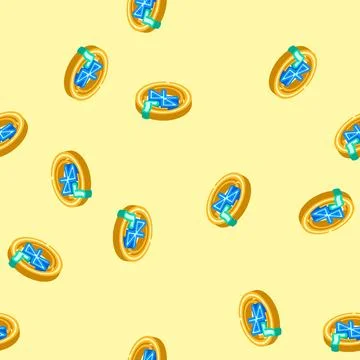 Wireless enabled isometric icon seamless pattern Illustrazione stock