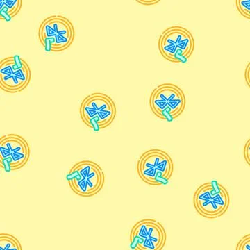 Wireless enabled vector seamless pattern Stock Illustration