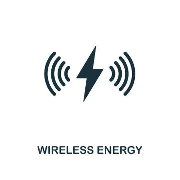 Wireless Energy icon. Premium style design from future technology icons Stock Illustration