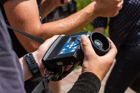 Wireless follow focus. Stock Photos