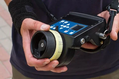 Wireless follow focus. Stock Photos