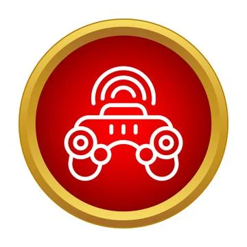 Wireless game controller icon for gaming and technology concept Stock Illustration