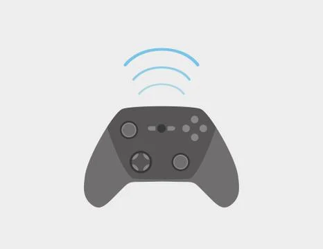 Wireless Game Controller Stock Illustration