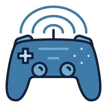Wireless Game Controller vector Joypad colored icon or logo element Illustrazione stock