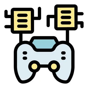Wireless gamepad connecting to microchips, integrating gaming technology Stock Illustration