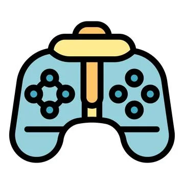Wireless gamepad connecting to mobile phone for gaming Illustrazione stock