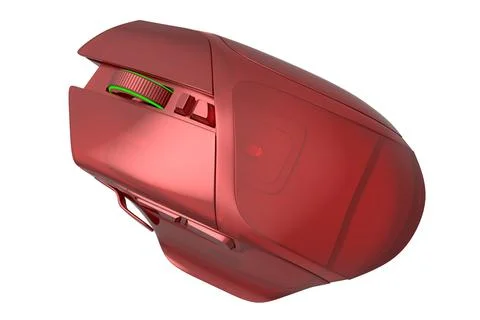 Wireless gaming computer mouse in trendy style glassmorphism or frosted glass Stock Illustration