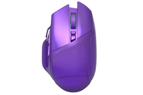 Wireless gaming computer mouse in trendy style glassmorphism or frosted glass イラスト素材