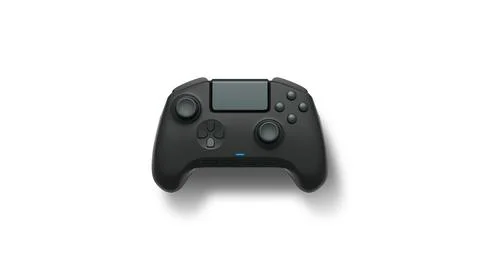Wireless gaming controller flying in air isolated on white background, symb.. Stock Illustration