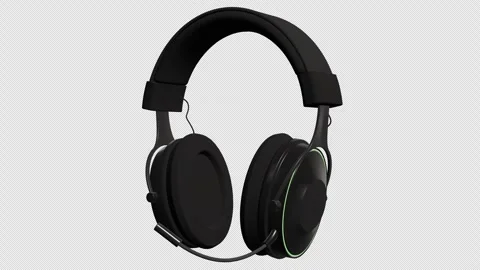 Wireless Gaming Headset Stock Footage 304277465