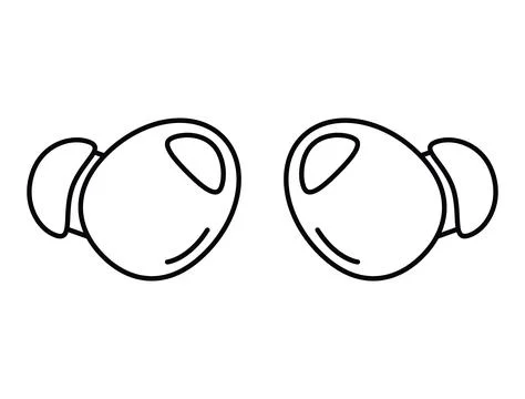 Wireless headphones icon. Earbuds. Vector illustration Stock Illustration