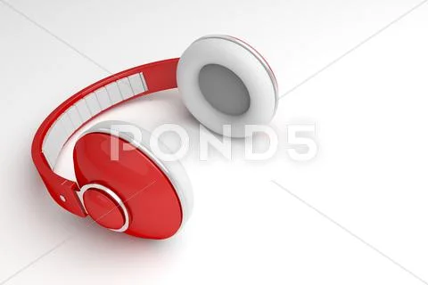 Wireless headphones Stock Illustration