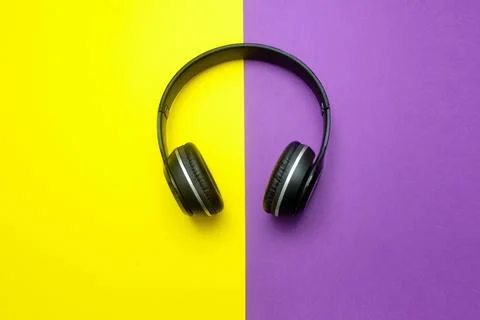 Wireless headphones Stock Photos