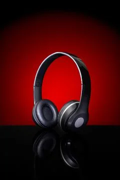 Wireless headphones Stock Photos