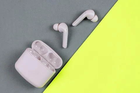 Wireless headphones  Stock Photos