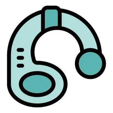 Wireless headset connecting people through clear audio technology Stock Illustration