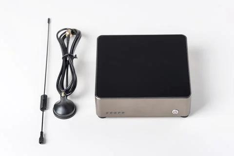Wireless hotspot for helium token mining. Stock Photos