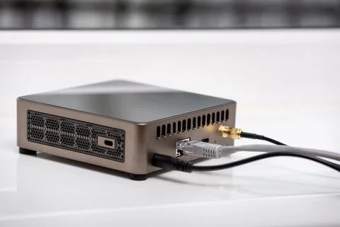 Wireless hotspot for helium token mining. Stock Photos